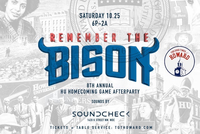 8th Annual Remember The Bison: HU Homecoming Game After Party presales in Washington