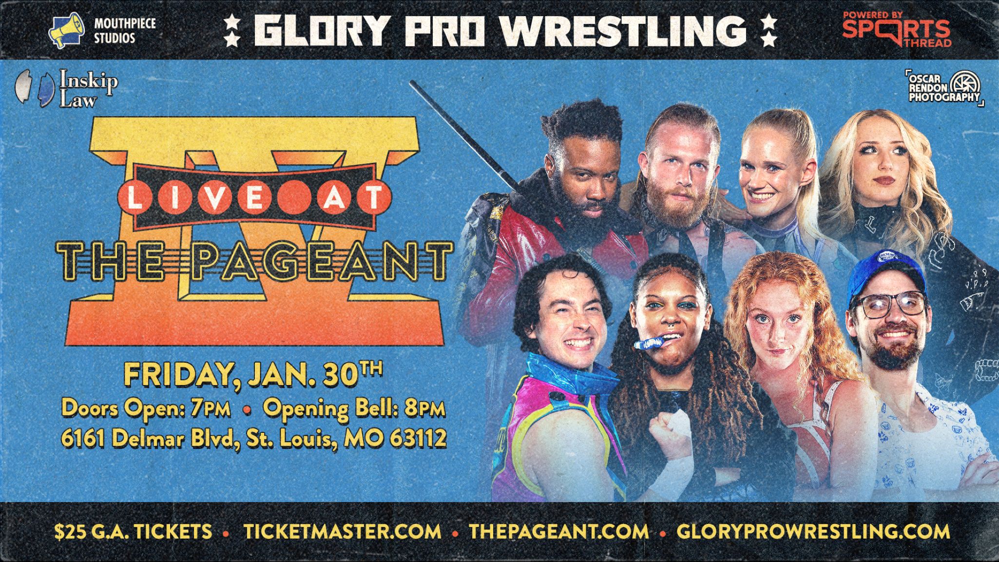 image of Glory Pro Wrestling - LIVE FROM THE PAGEANT