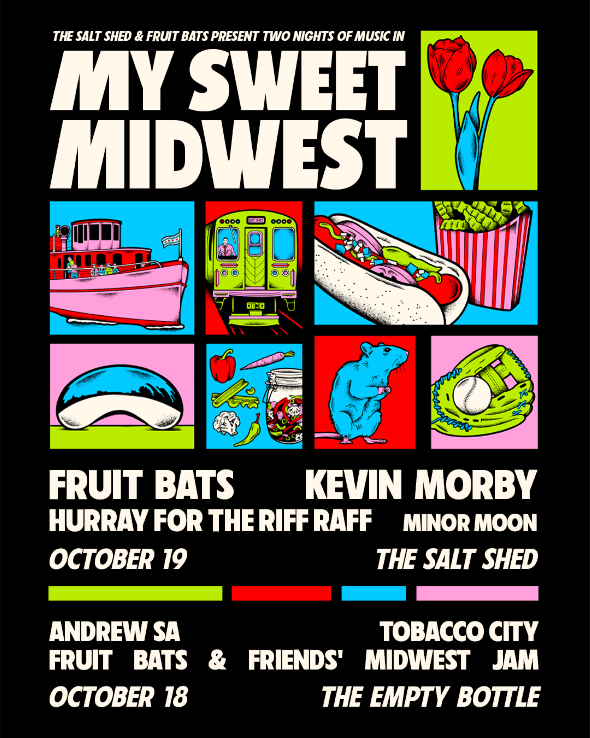 FRUIT BATS: MY SWEET MIDWEST w/ Kevin Morby & Hurray for the Riff Raff at The Salt Shed Indoors (Shed) – Chicago, IL