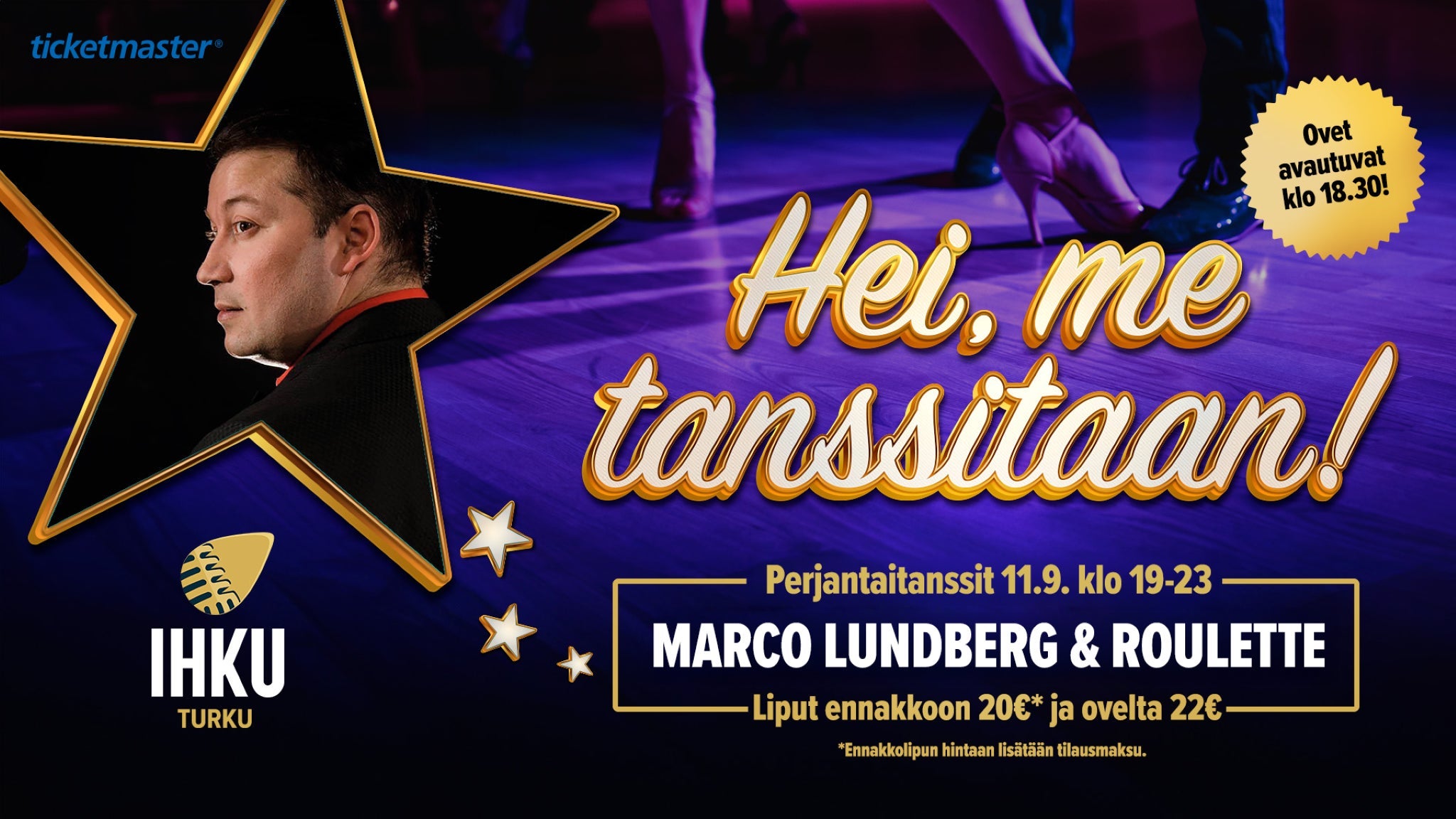 Perjantaitanssit: Marco Lundberg & Roulette