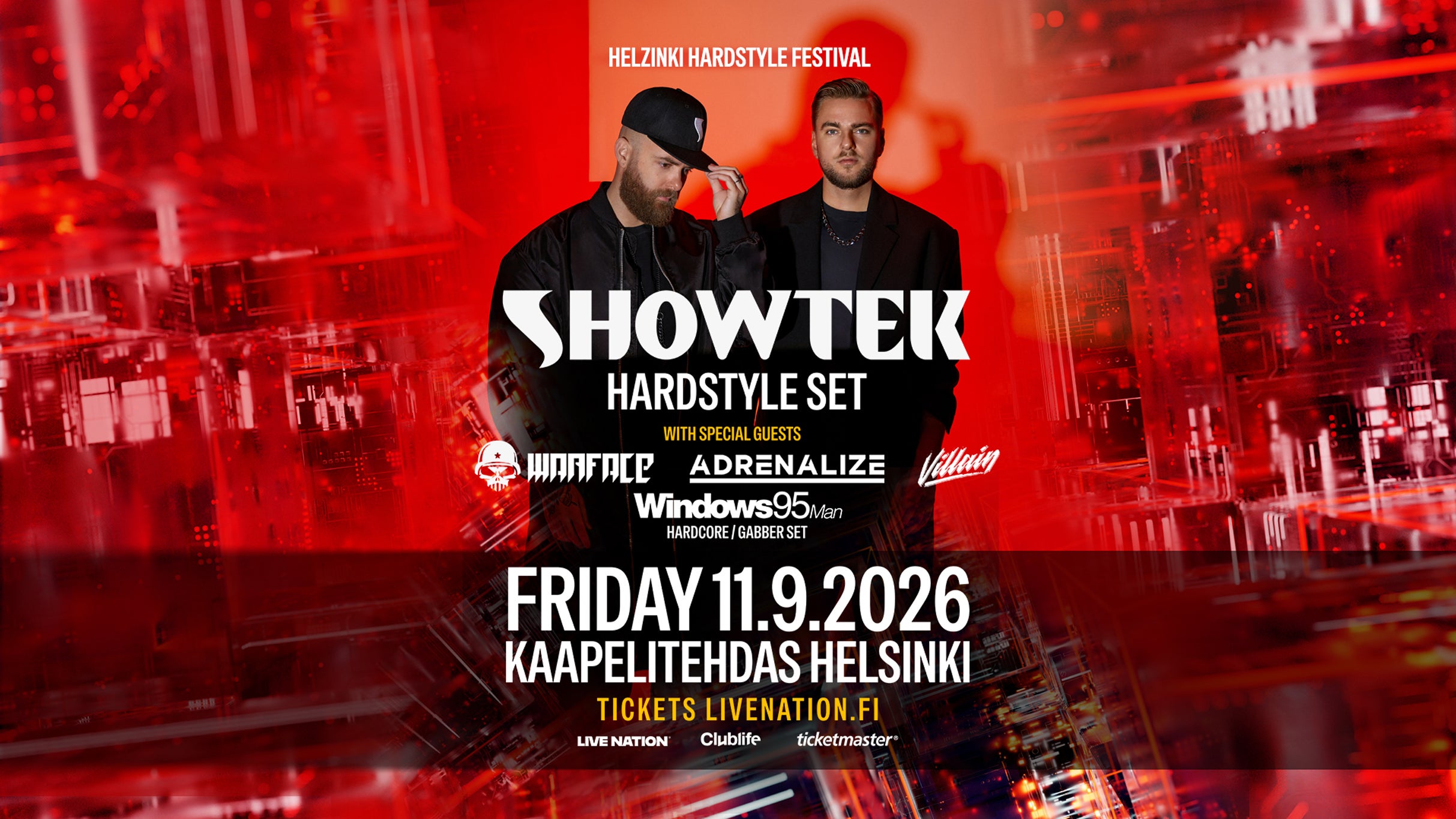 Helzinki Hardstyle Festival 2026 presents: Showtek (Hardstyle Set)