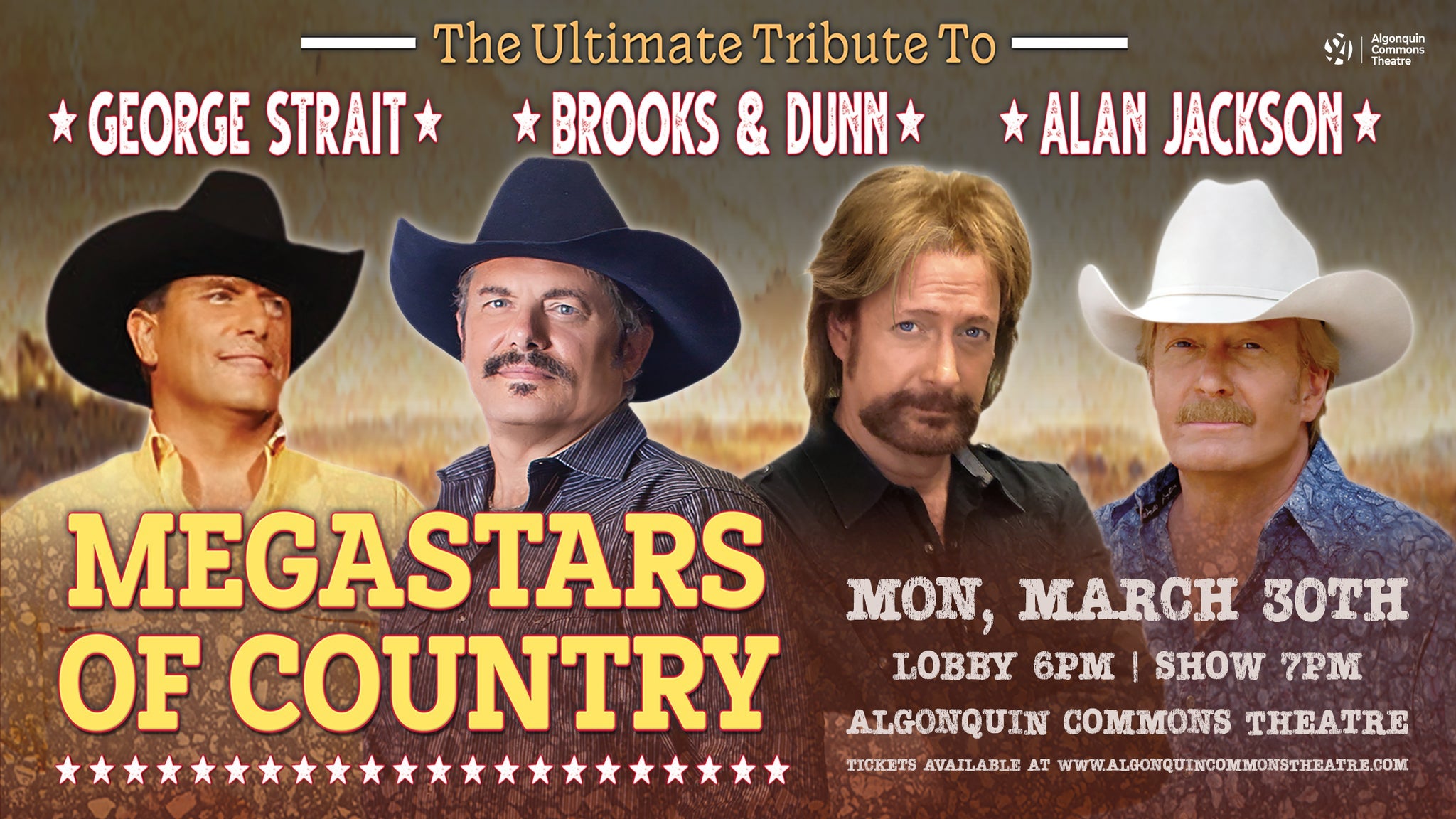 Megastars of Country Music at Algonquin Commons Theatre – Nepean, Canada
