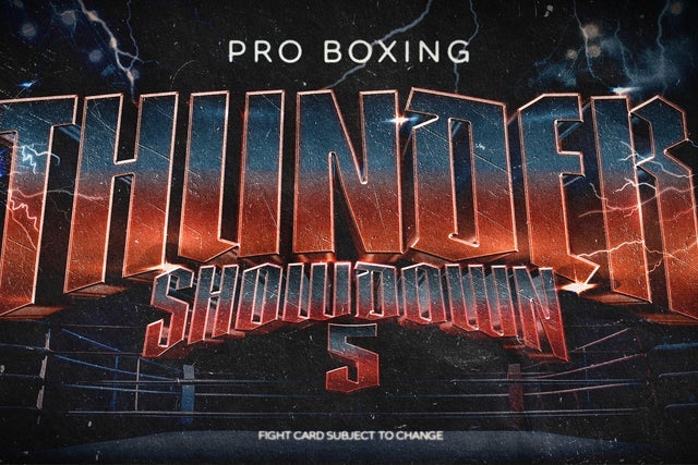 Thunder Showdown 5 - Boxing Live in Lincoln promotional photo for Promoter presale tickets offer