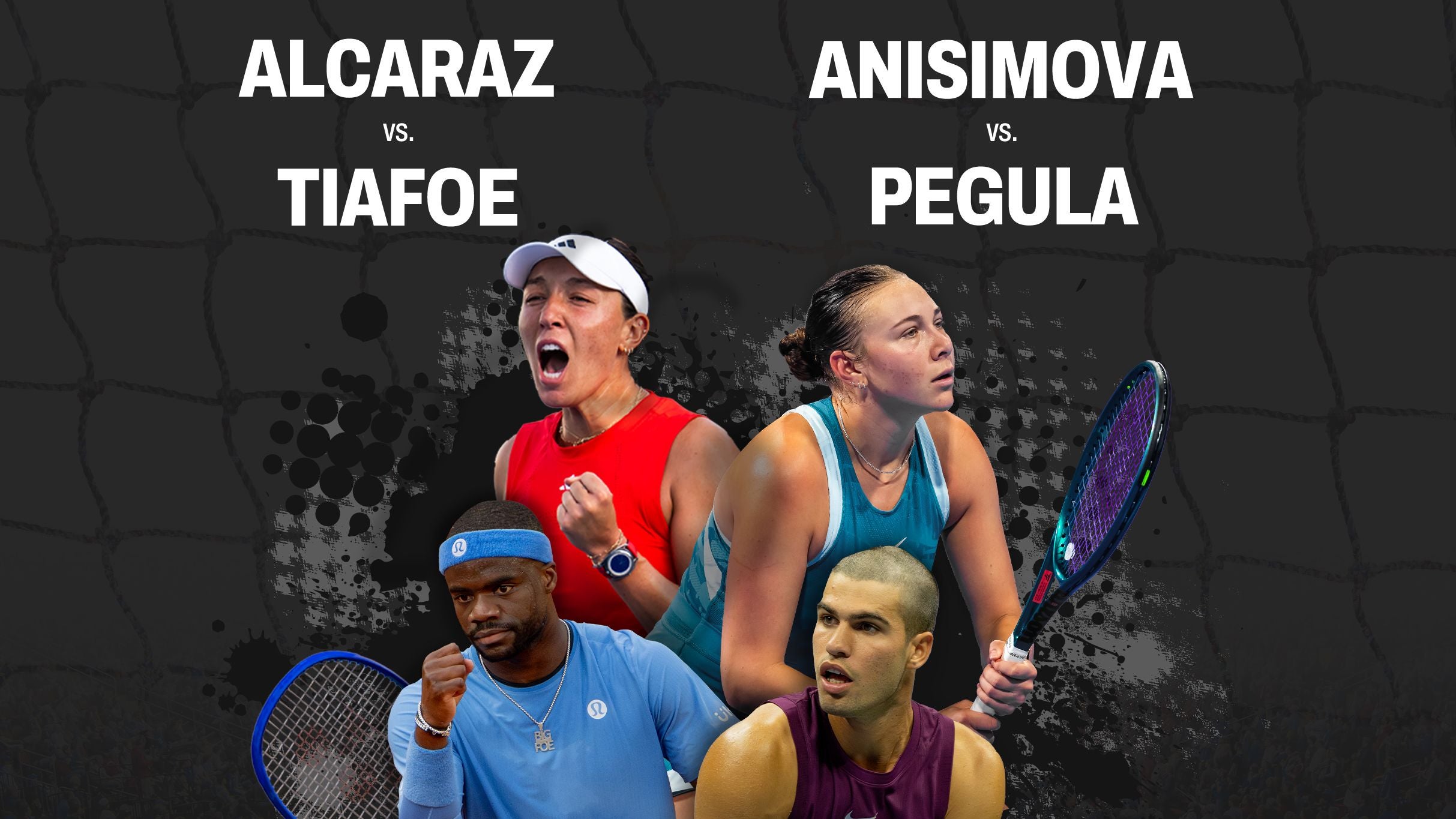 A Racquet at The Rock: Alcaraz v. Tiafoe & Anisimova v. Pegula