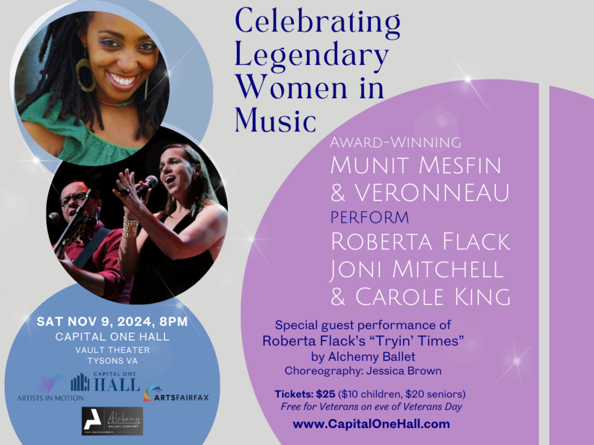 Celebrating Legendary Women In Music at The Vault at Capital One Hall – Tysons, VA