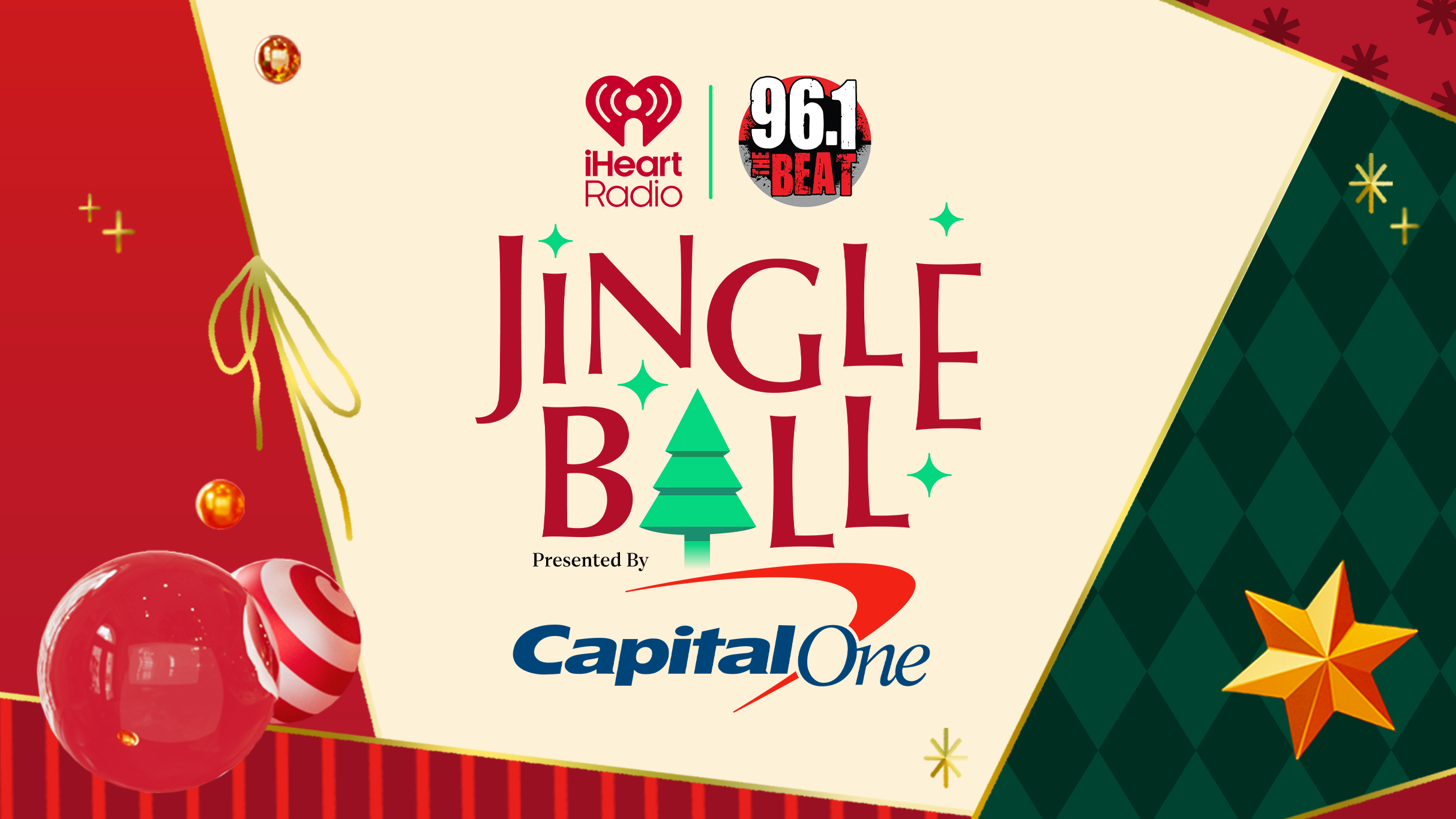 Presale codes for 96.1 the beat&#039;s jingle ball presented by capital one: members use these when buying pre-sale tickets