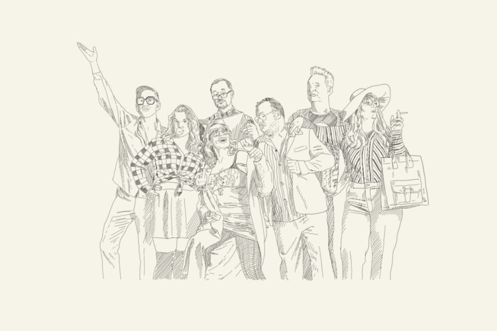 Det vi taler om. Live show poster