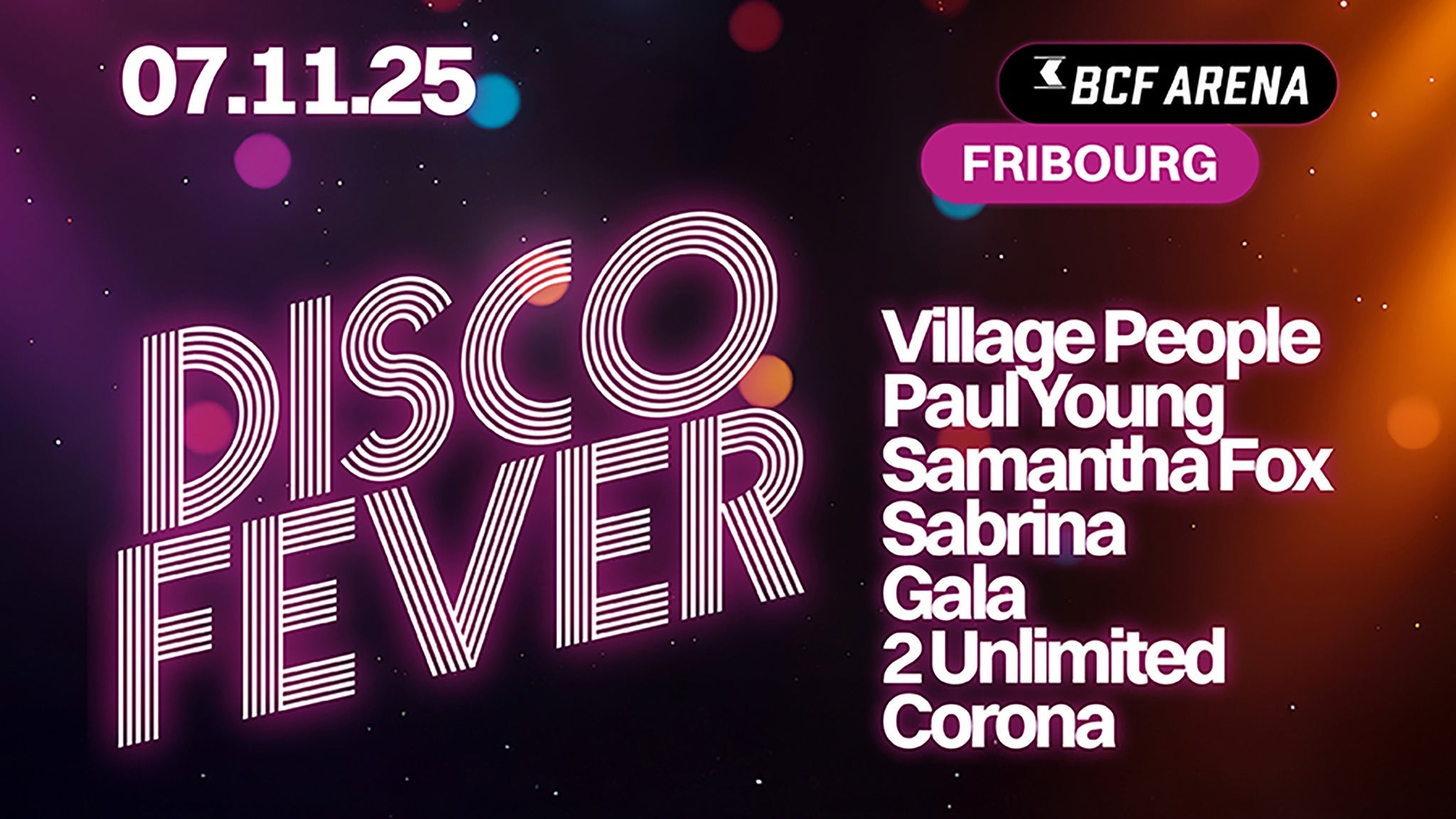 Bellarena Events | Soirée Disco Fever: Village People, GALA & more
