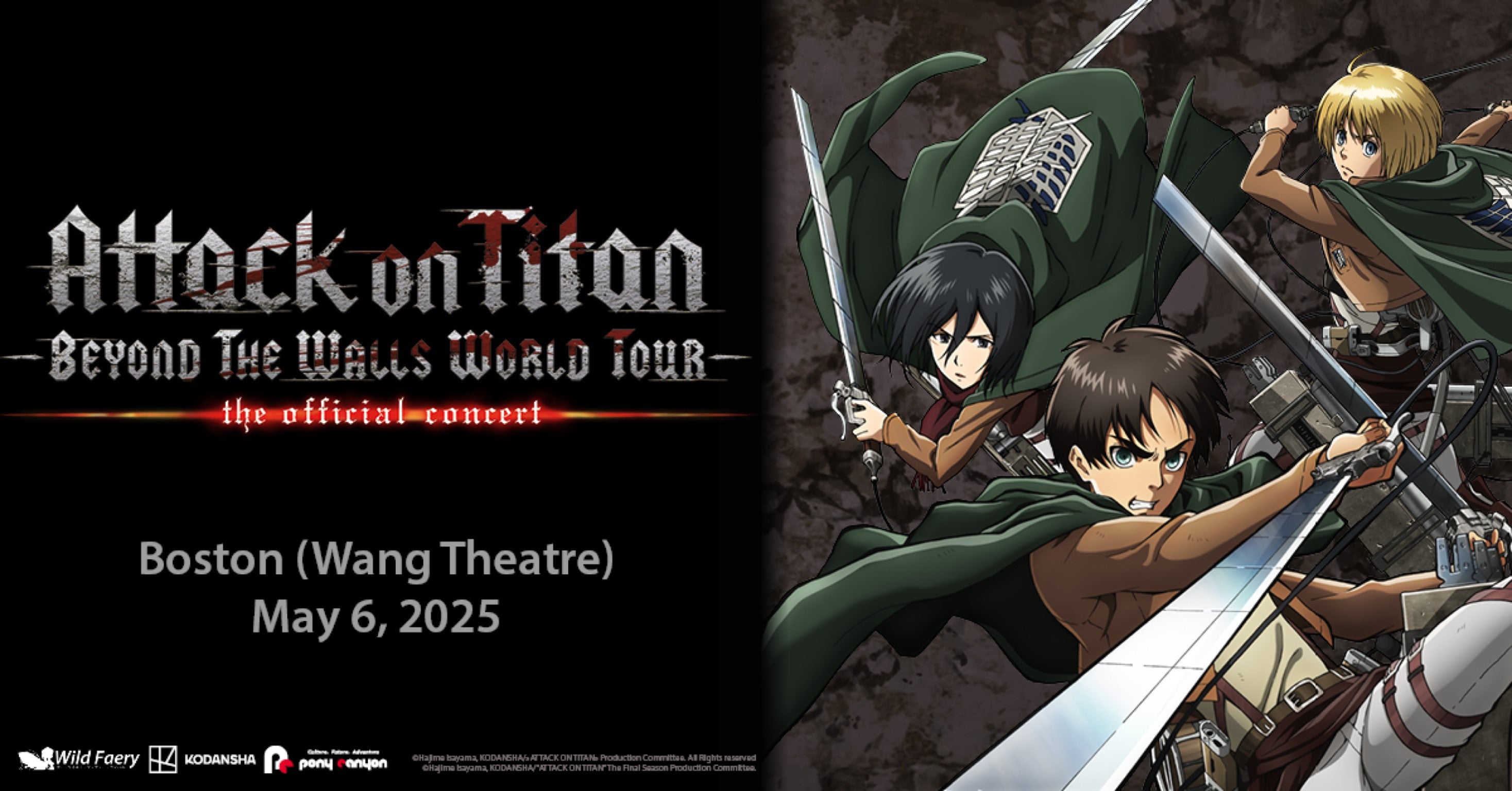 “Attack on Titan” – Beyond the Walls World Tour – The Official Concert at Boch Center Wang Theatre – Boston, MA