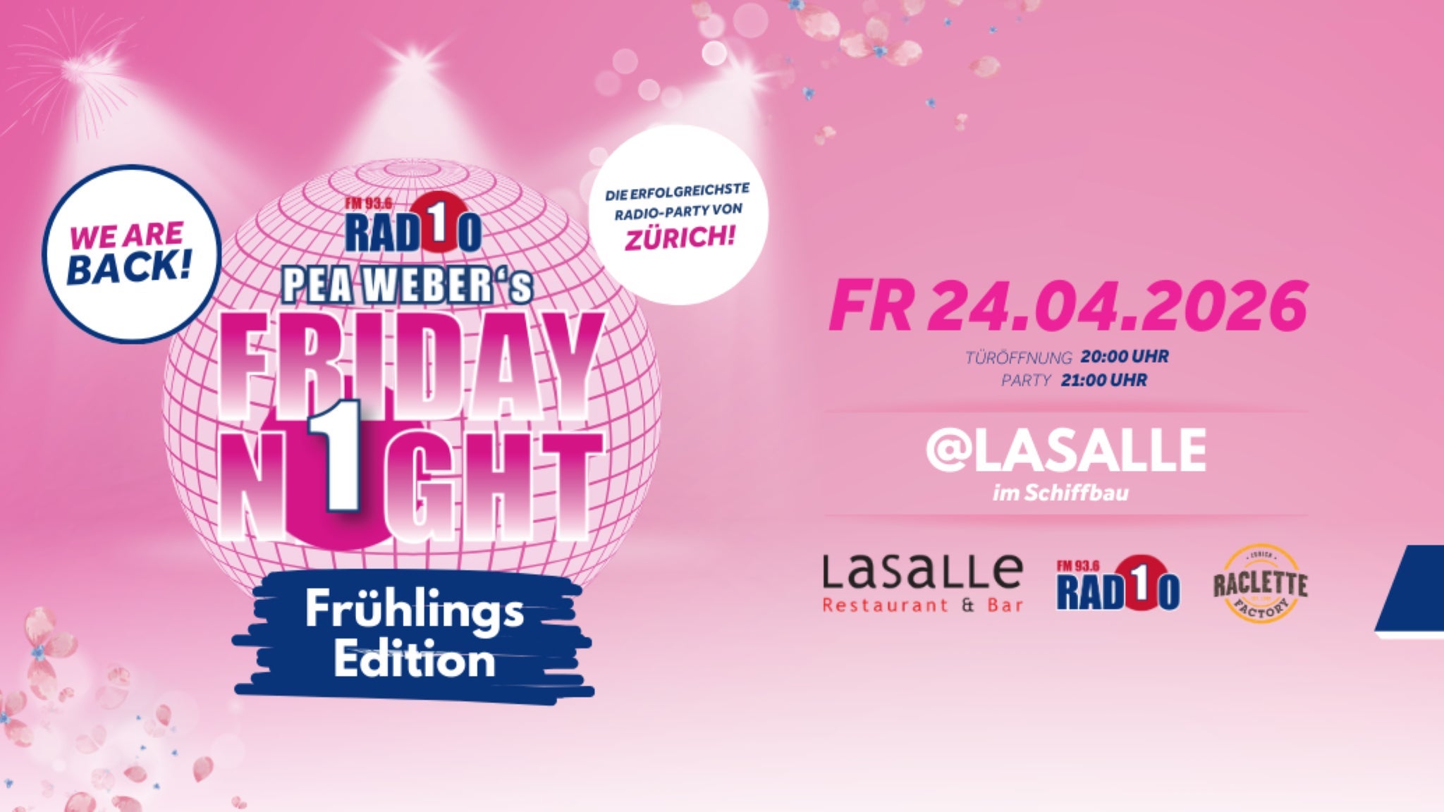 PEA WEBER’s FRIDAY NIGHT-PARTY – FRÜHLINGS EDITION!