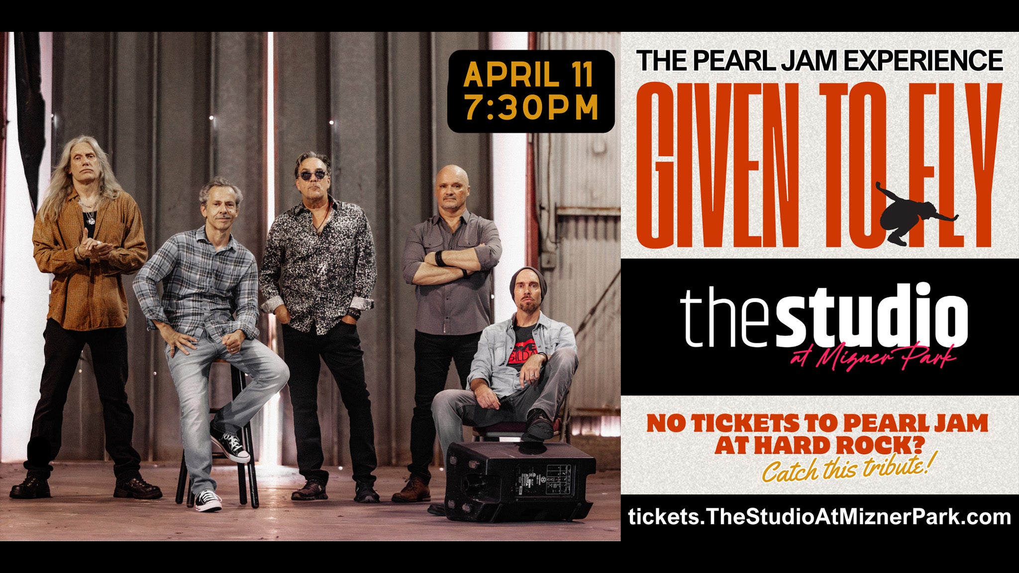 Given to Fly: The Pearl Jam Experience at The Studio at Mizner Park – Boca Raton, FL