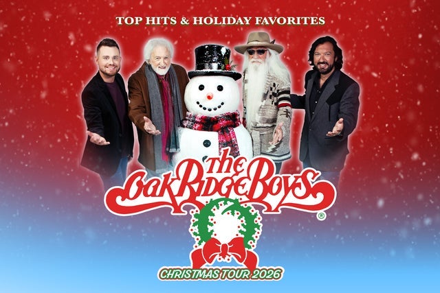Presales to the oak ridge boys christmas show: members use these when buying pre-sale tickets