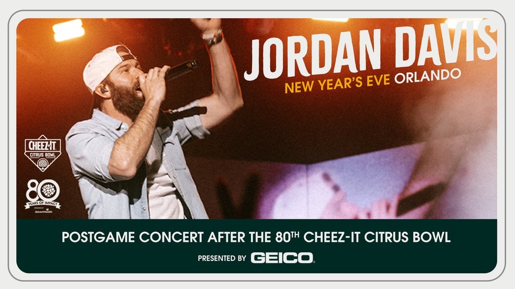 Jordan Davis: Postgame Concert Field Pass - CHEEZ-IT Citrus Bowl concert