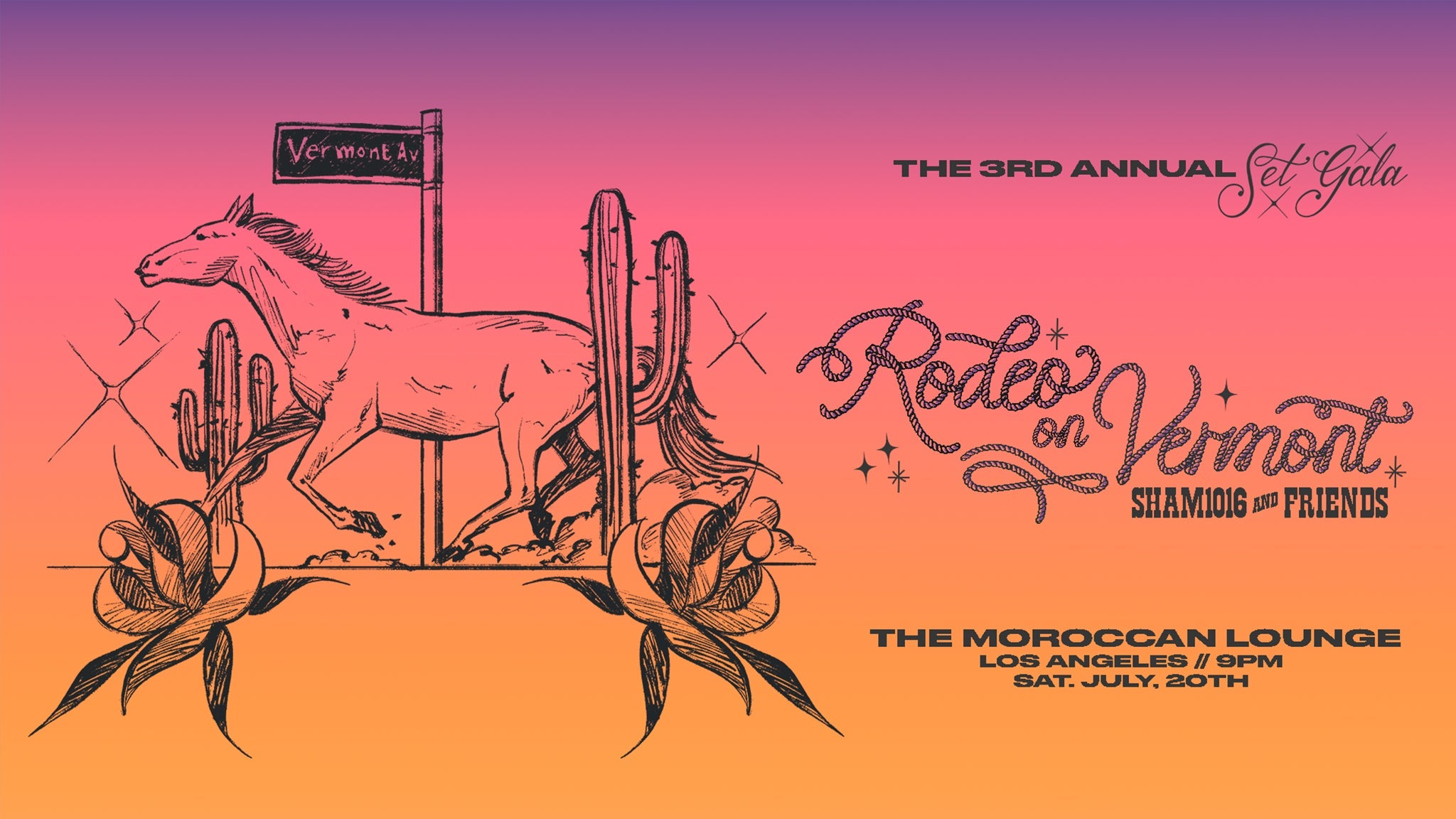 The 3rd Annual Set Gala: Rodeo on Vermont Tickets | Los Angeles, CA ...