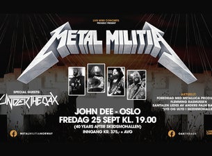 Bilde for arrangement Metal Militia - Metallica Tribute