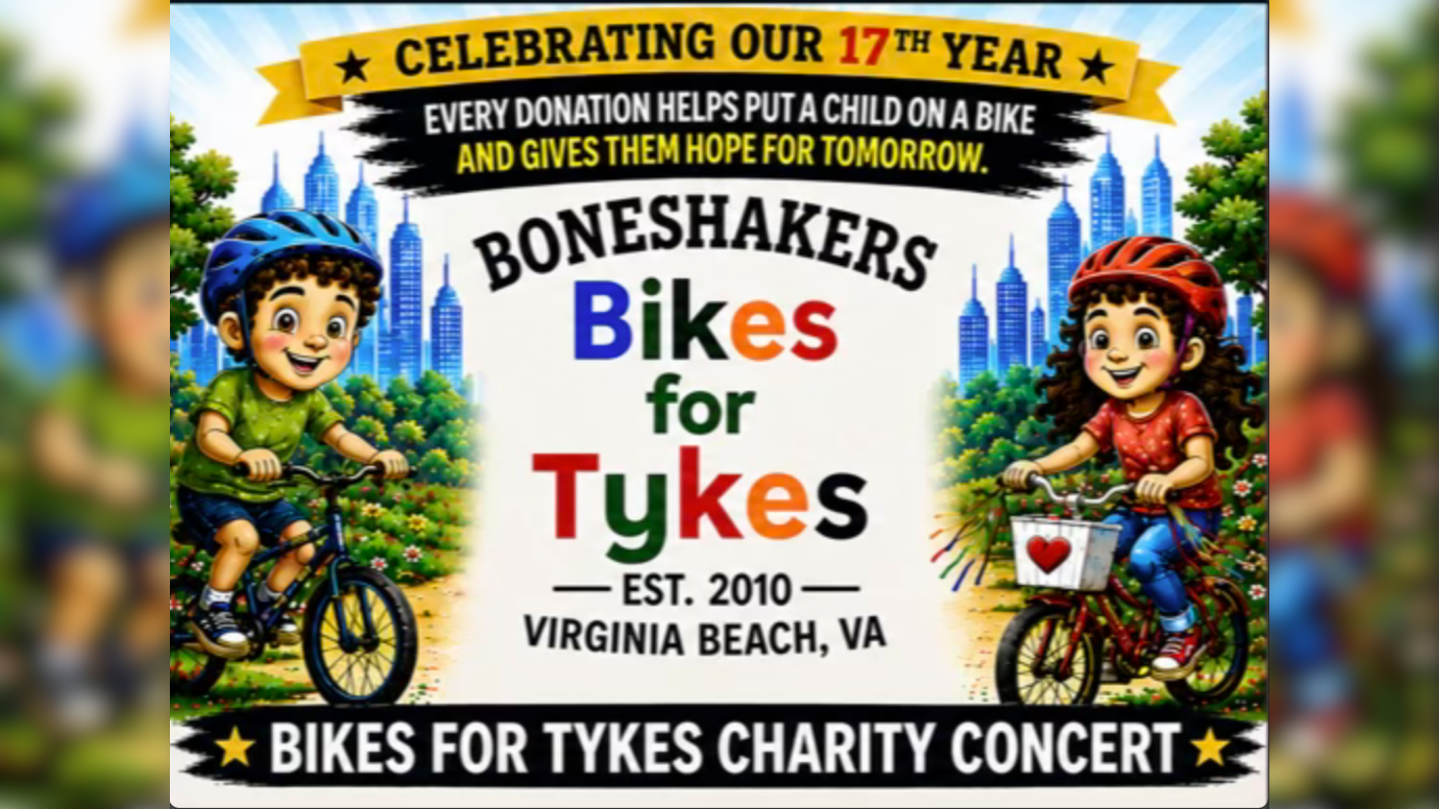 615 Family Reunion Boneshakers Bikes 4 Tykes Charity Concert