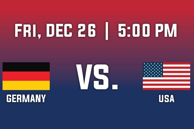 2026 IIHF World Junior Championship-Group A - Germany v. USA in Saint Paul promotional photo for Priority Access presale tickets offer