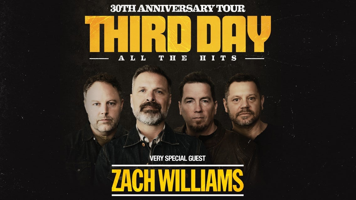 Photo of THIRD DAY 30th Anniversary Tour with very special guest Zach Williams 