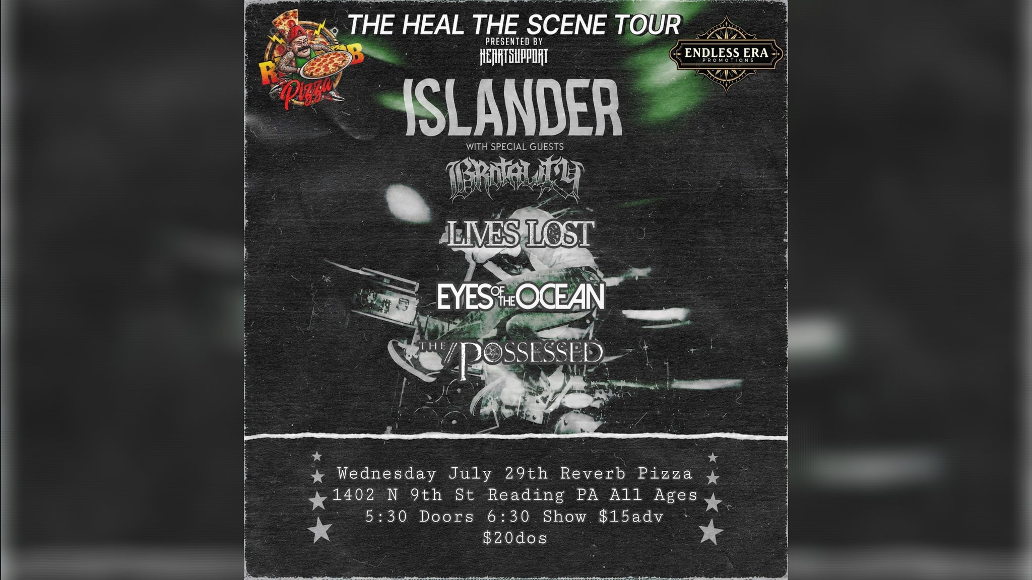 Islander with Brotality, Lives Lost, Eyes Of The Ocean & Possessed