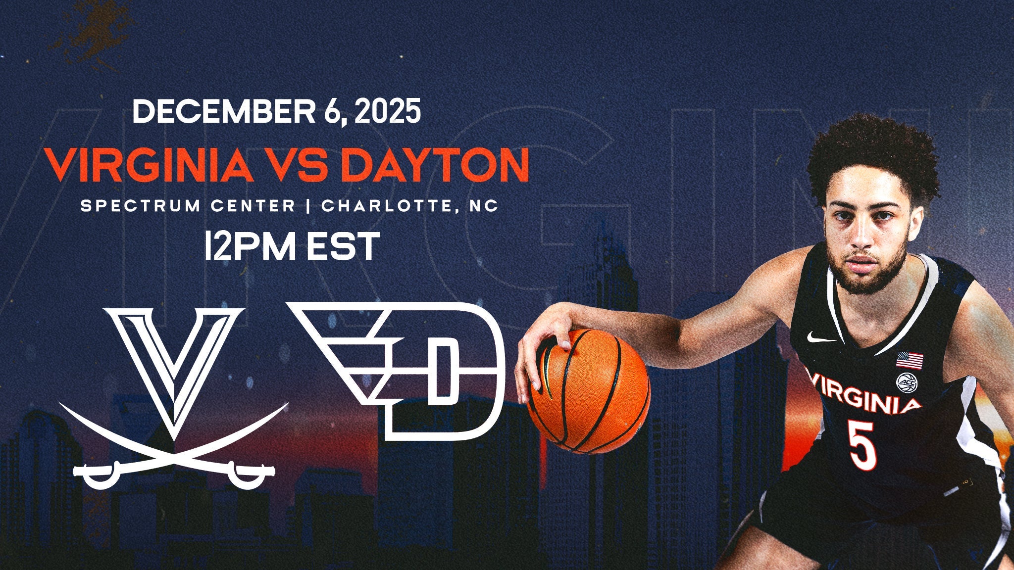 Virginia vs. Dayton at Spectrum Center – Charlotte, NC