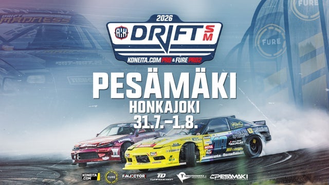 Drift SM Koneita.com Pro & Fure Pro2, Pesämäki - 31.7.-1.8.2026