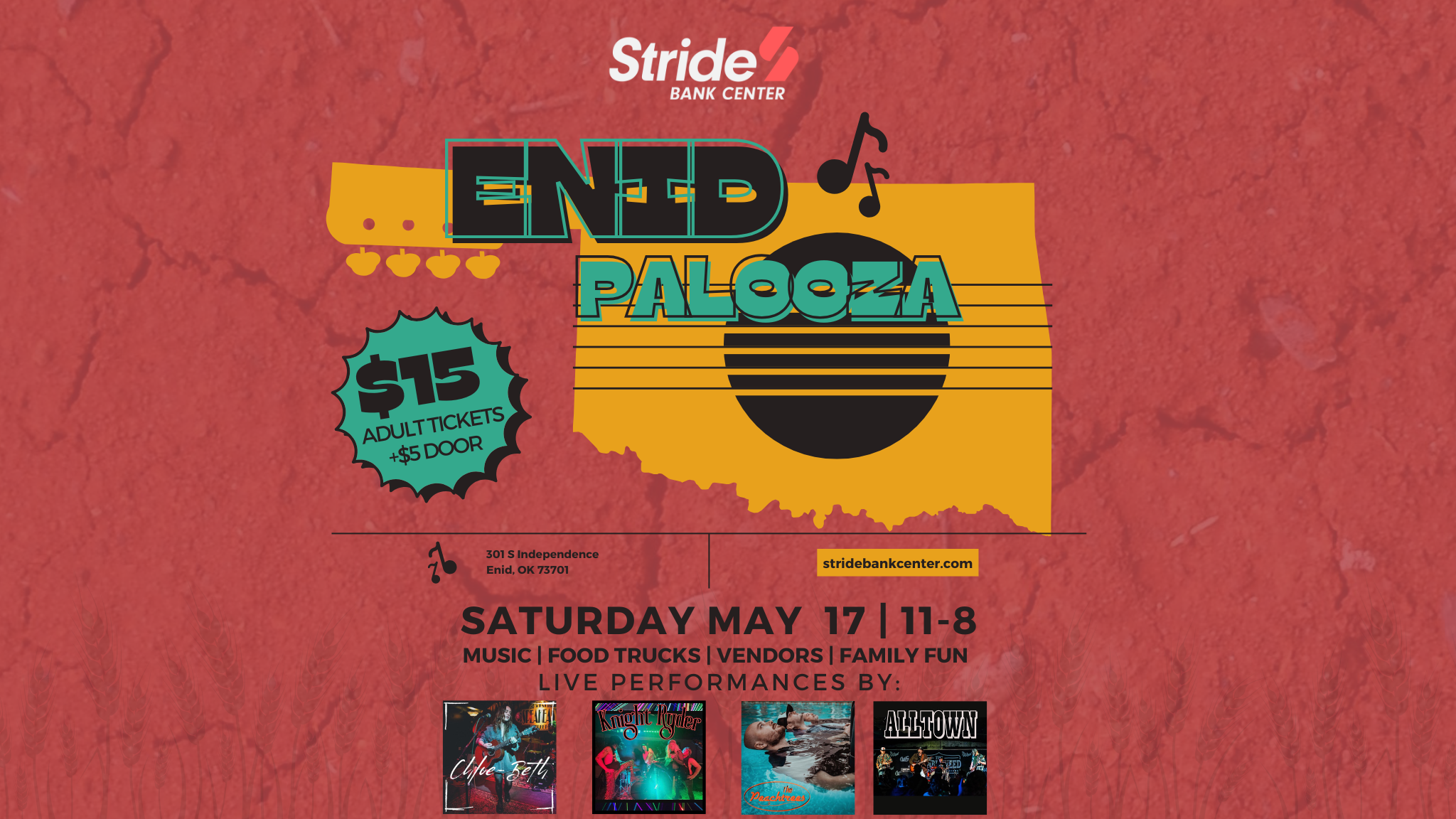 Enid Palooza at Stride Bank Center – Enid, OK