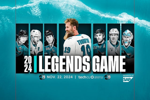 San Jose Sharks Legends Game Feat: Joe Thornton Presented by SAP presales in San Jose