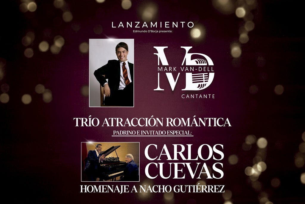 El rey de el bolero Carlos Cuevas lanza a Mark Van-Dell.