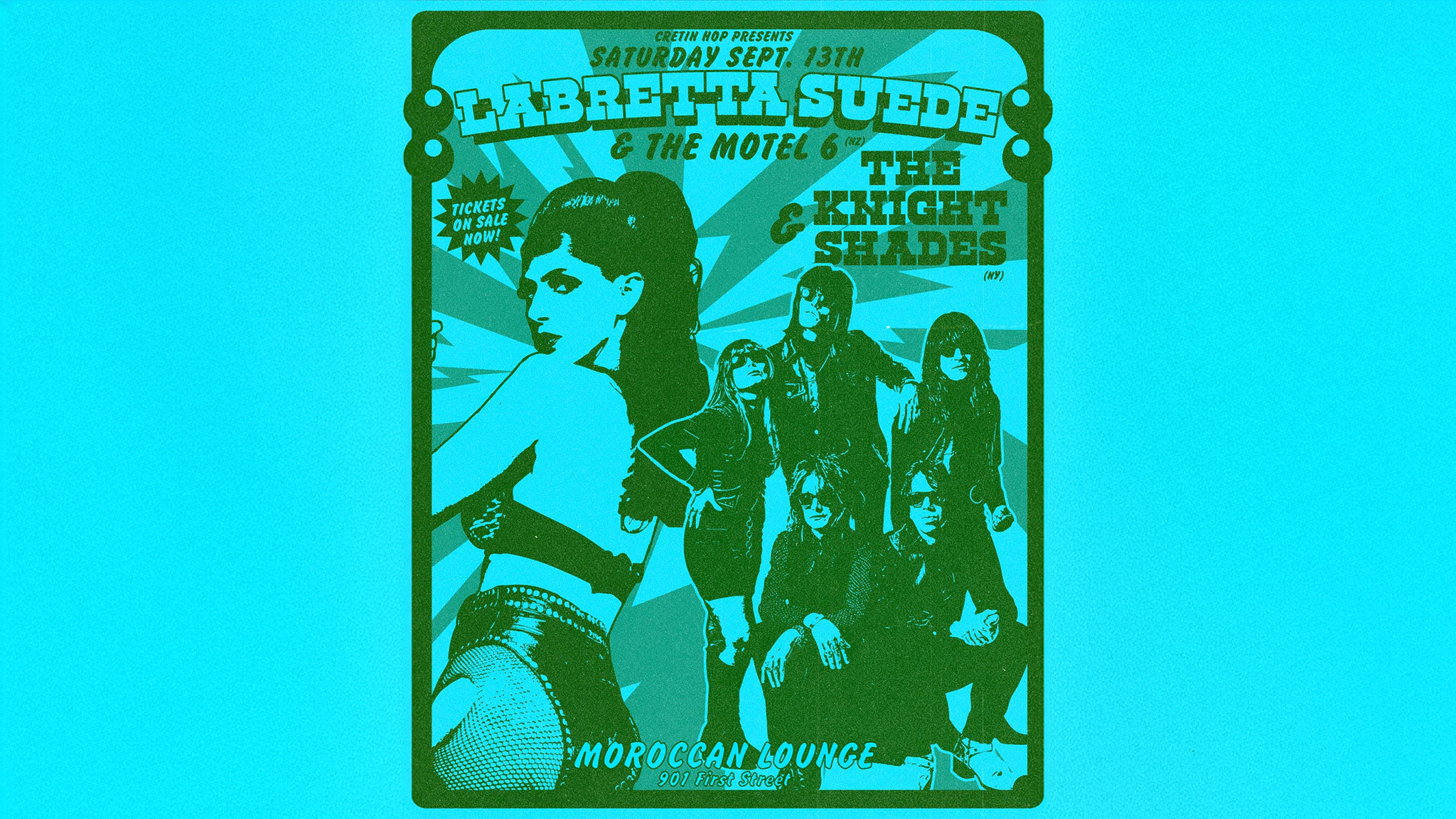 Cretin Hop Presents: Labretta Suede & The Motel 6 w/ The Knight Shades