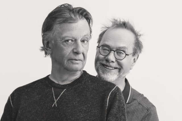 Daniel Lemire et Denis Bouchard in Brossard promotional photo for Prévente Théâtre Manuvie presale tickets offer