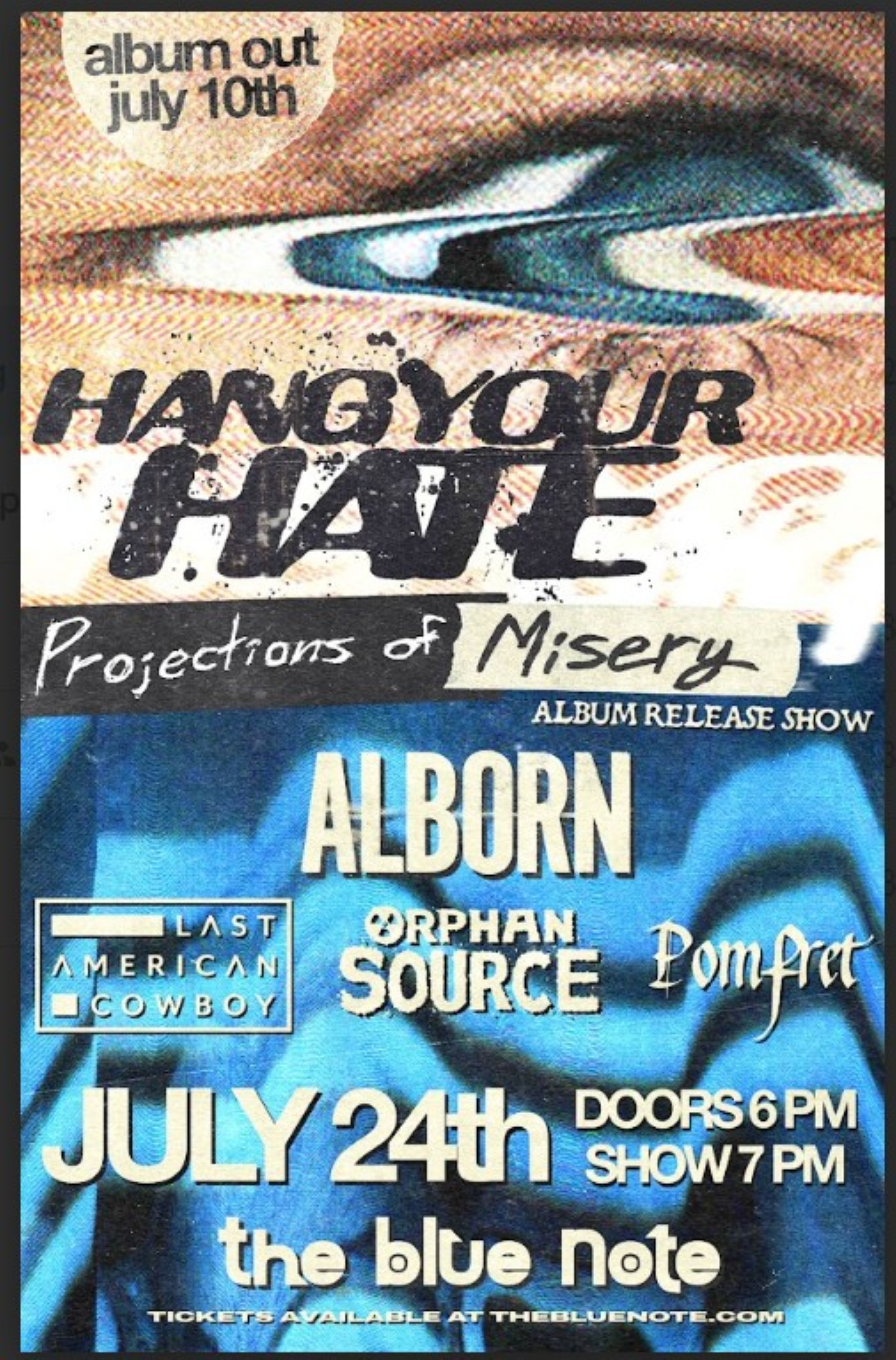 Hang Your Hate- Projections of Misery Album Release Show