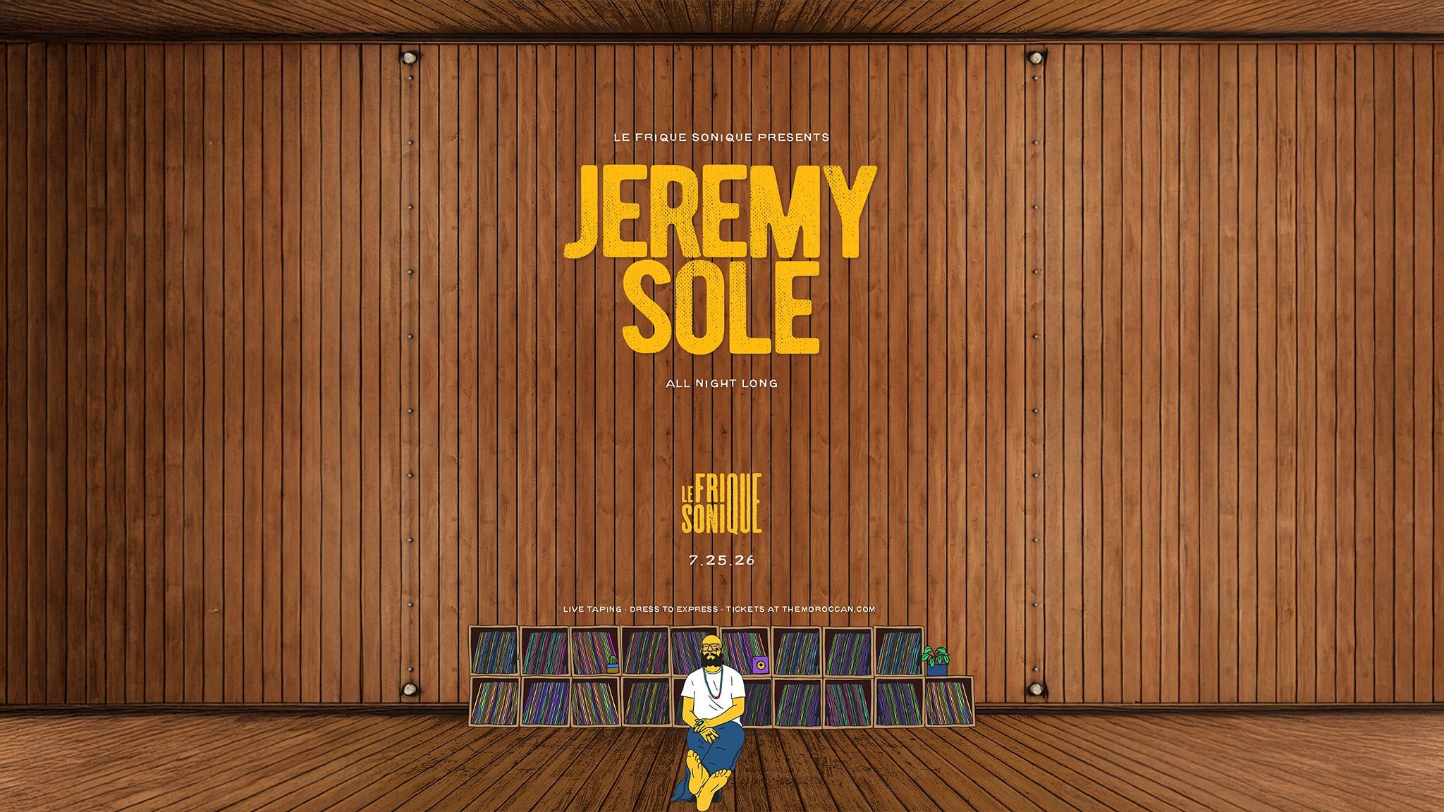 LE FRIQUE SONIQUE Presents: Jeremy Sole - All Night Long concert image