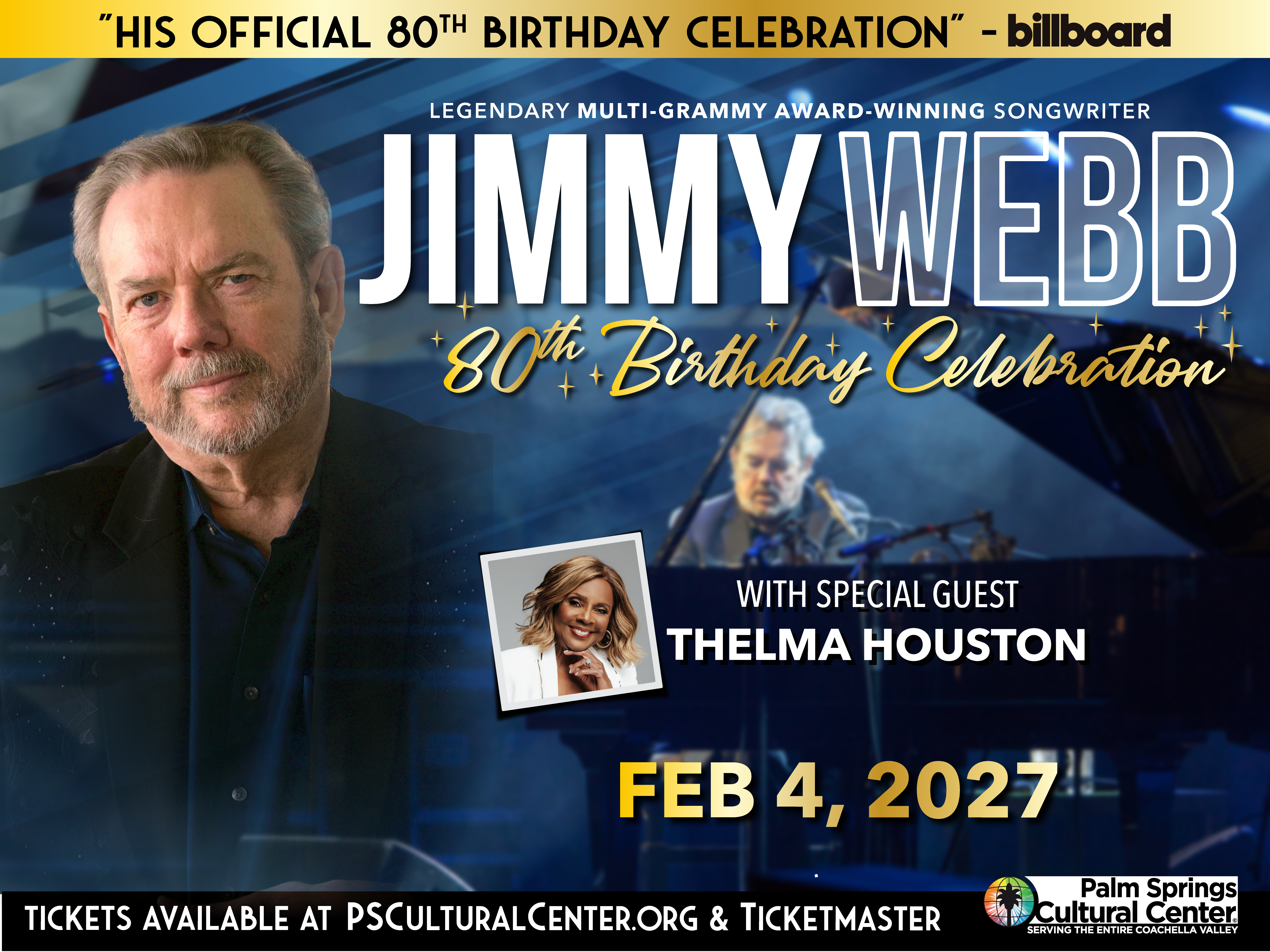 JIMMY WEBB: 80th Birthday Celebration with guest THELMA HOUSTON