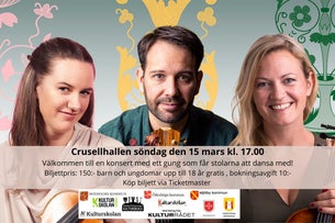 Folkmusikkonsert med Pérez, Wolski, Marine, Östergötlands kulturskolor in Sweden