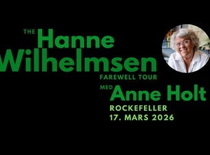 Bilde for arrangement The Hanne Wilhelmsen Farewell Tour
