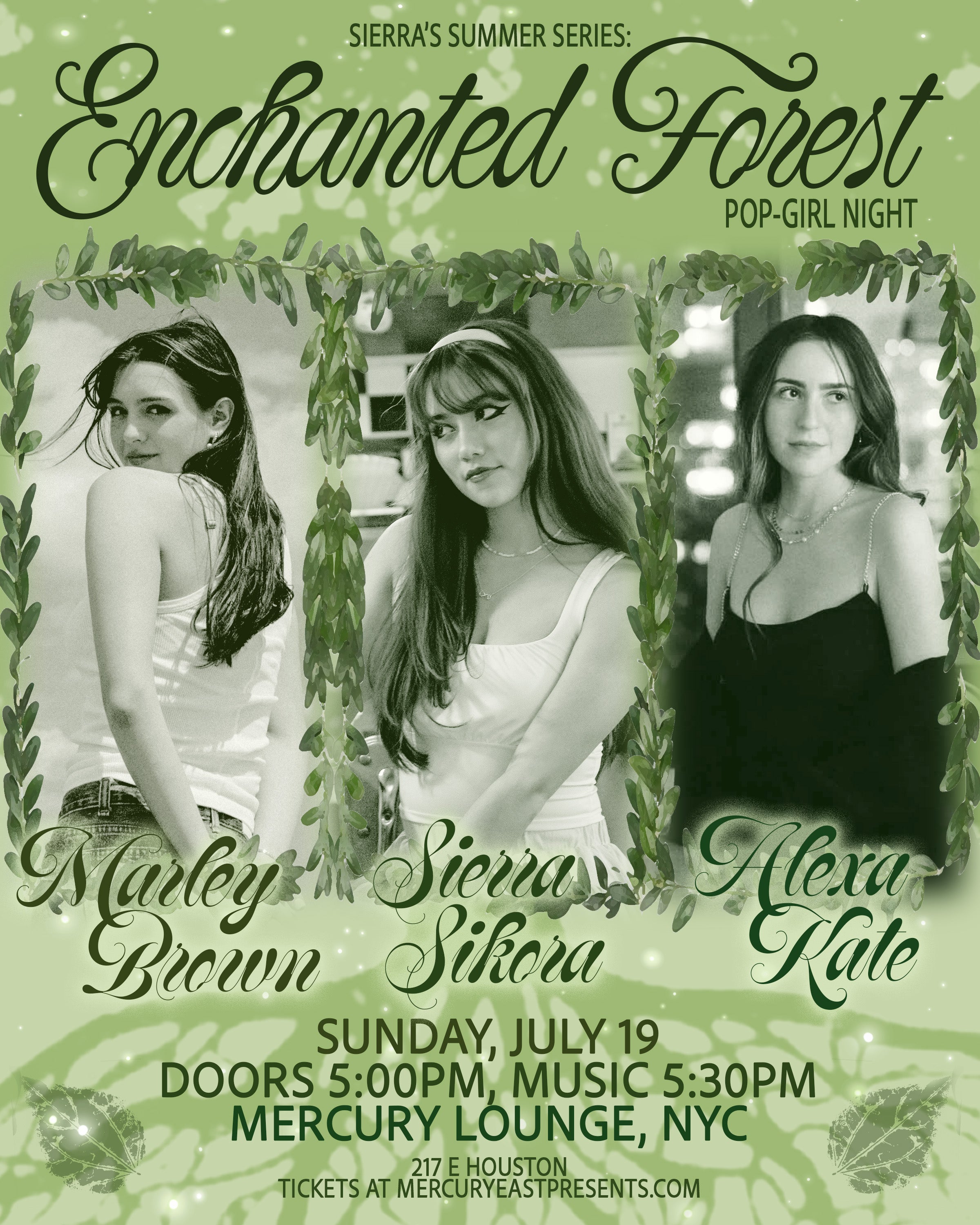 Sierra Sikora, Alexa Kate, Marley Brown concert image