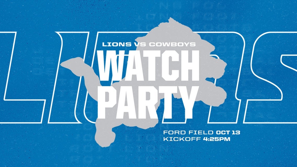 Detroit Lions Watch Party vs. Cowboys