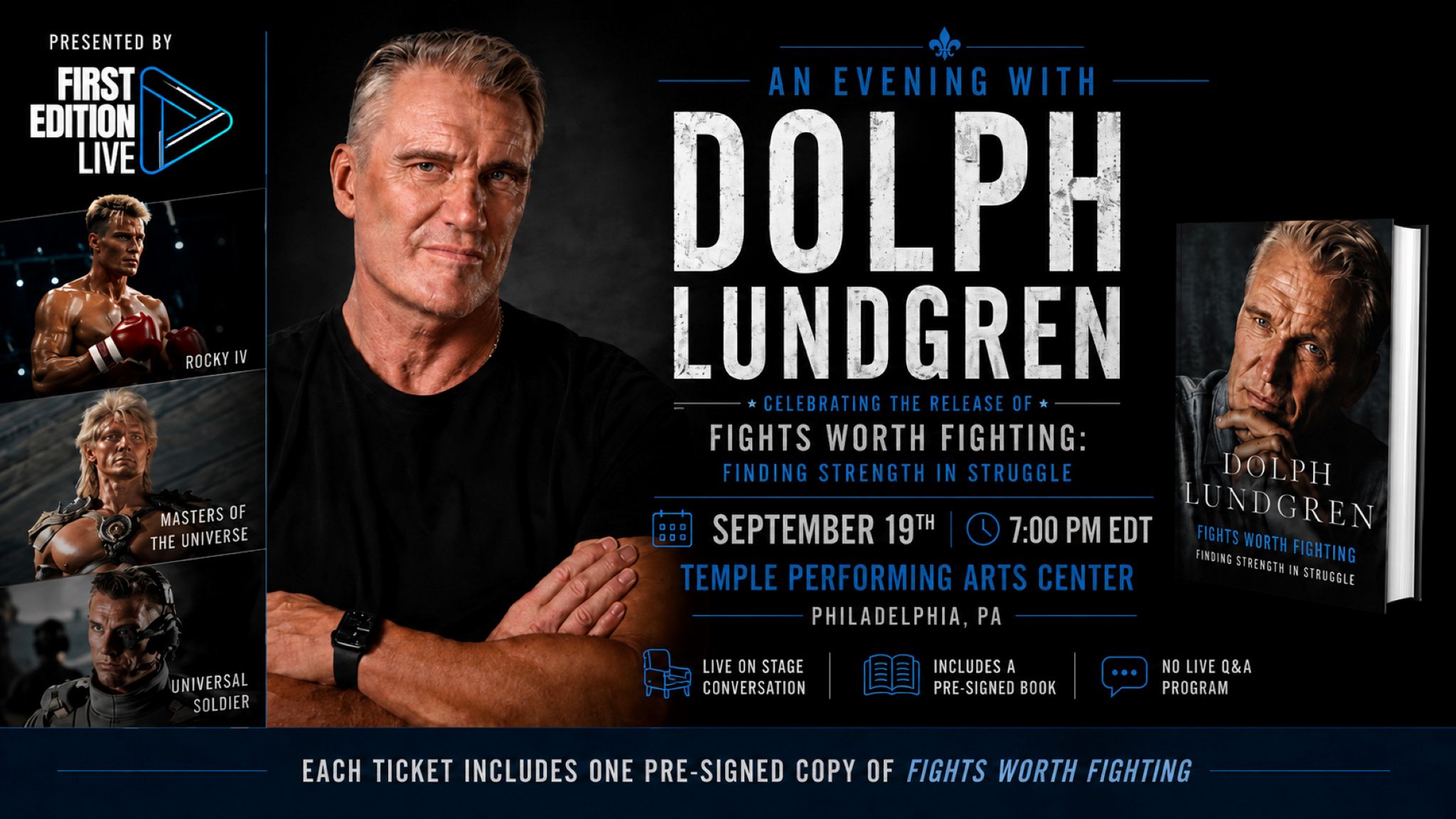 An Evening with Dolph Lundgren: Fights Worth Fighting