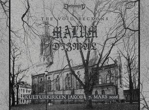 Bilde for arrangement The Void Beckons - Malum & Dizmal at Kulturkirken Jakob