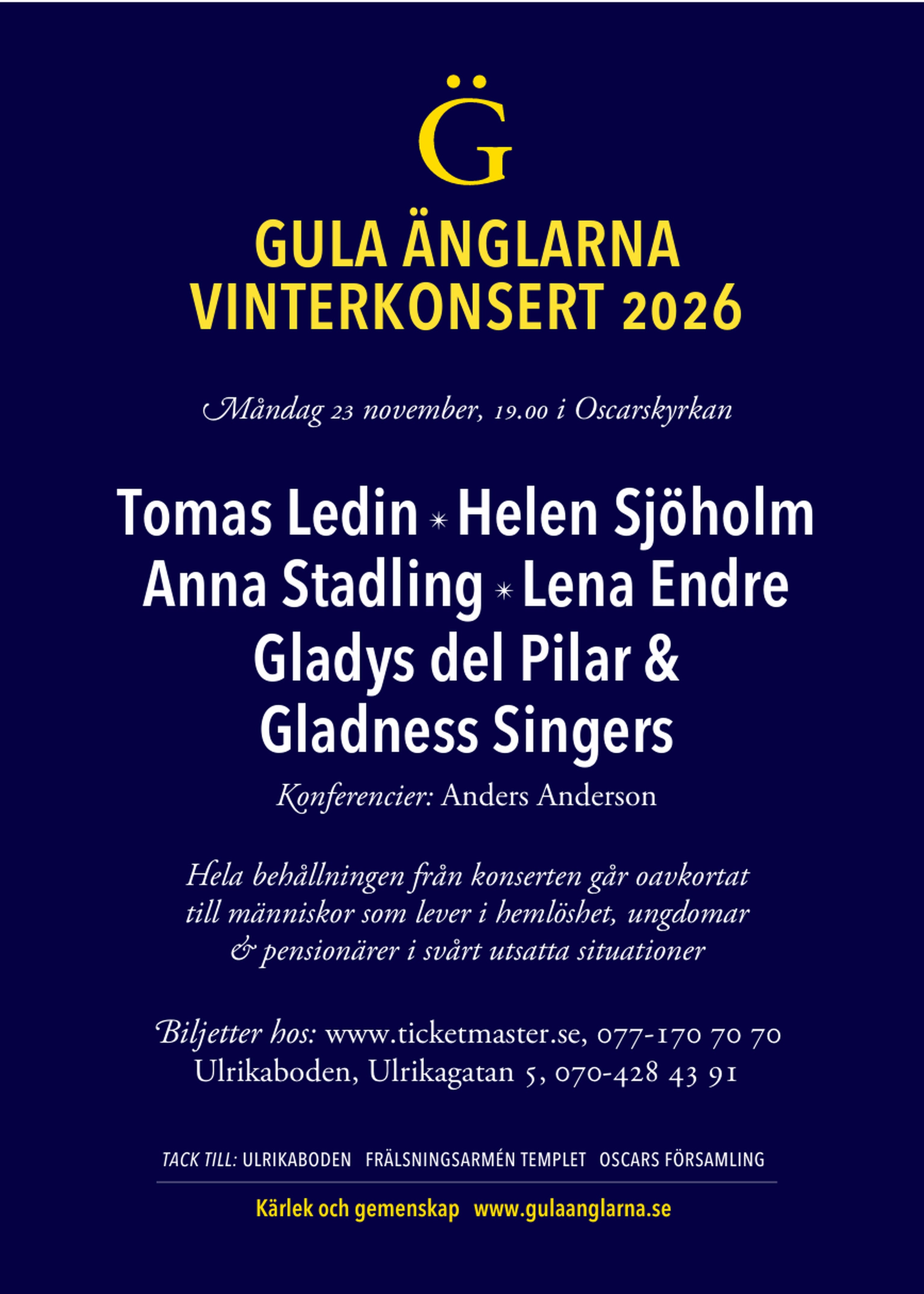 Gula Änglarna Vinterkonsert 2026
