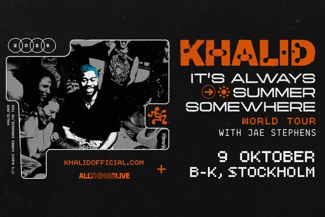 Presales to khalid: members use these when buying pre-sale tickets