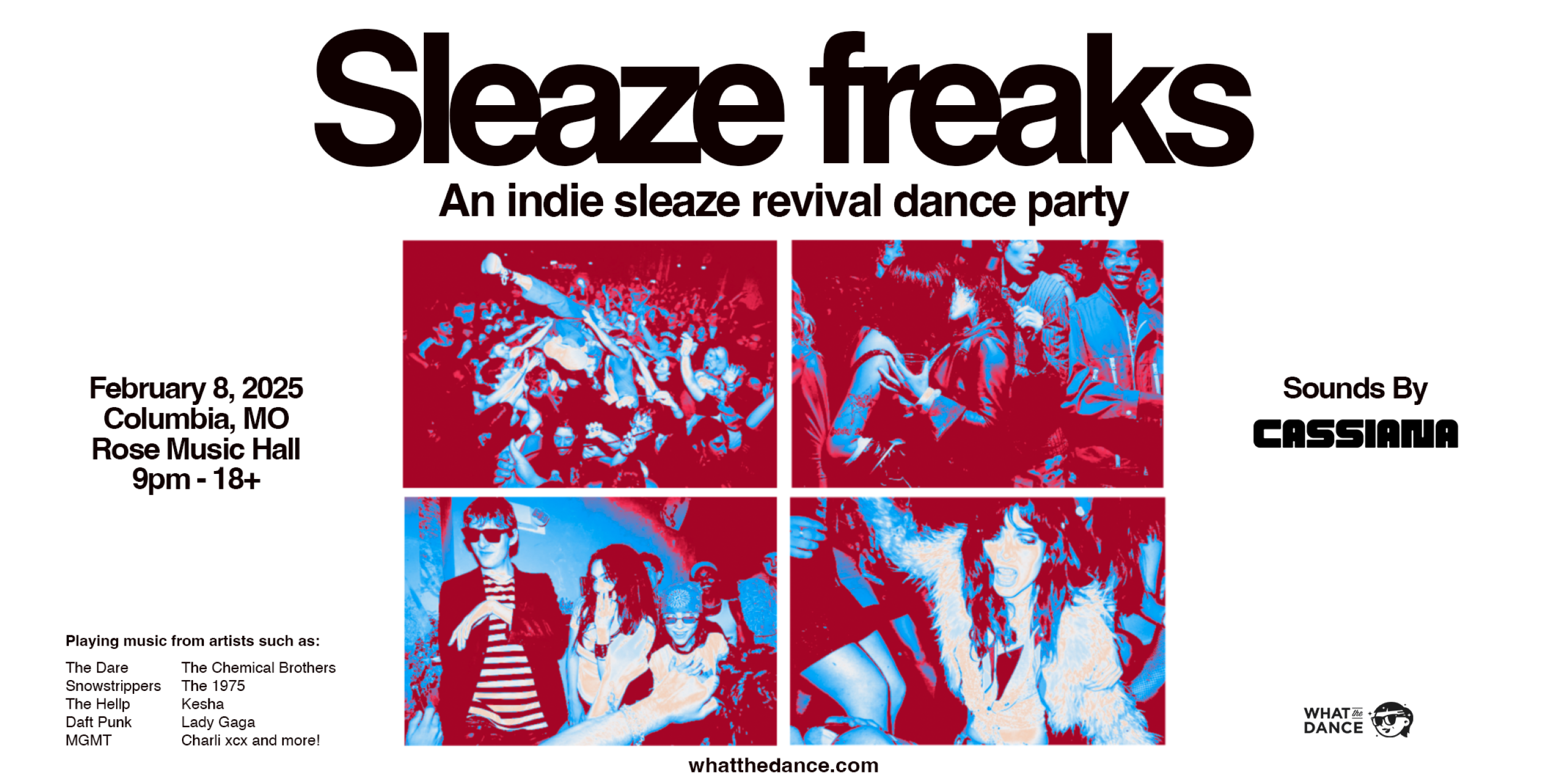 Sleaze Freaks: An Indie Sleaze Dance Party at Rose Music Hall – Columbia, MO