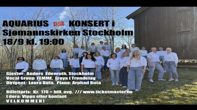Aquarius konsert i Sjømannskirken Stockholm