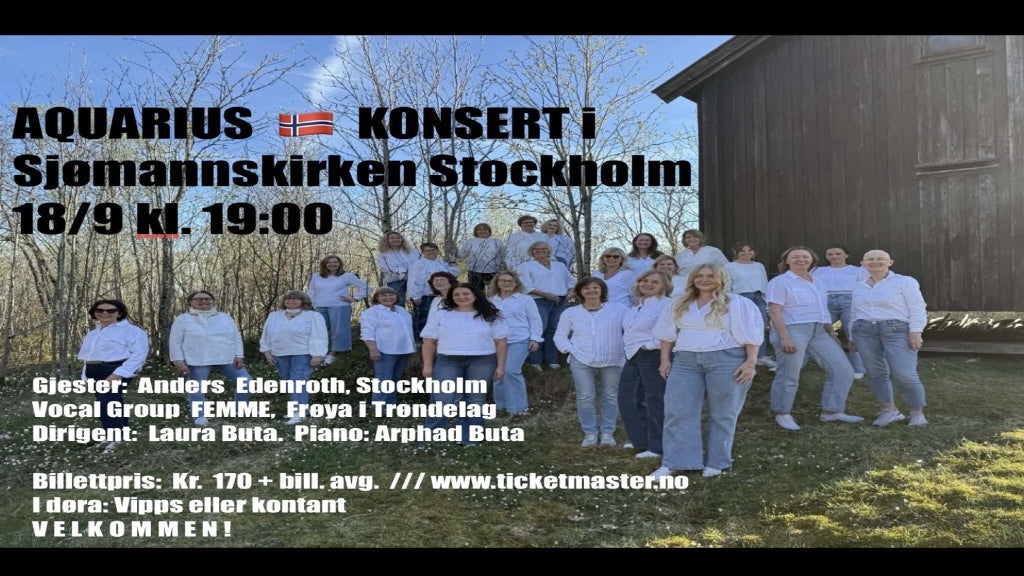 Aquarius konsert i Sjømannskirken Stockholm