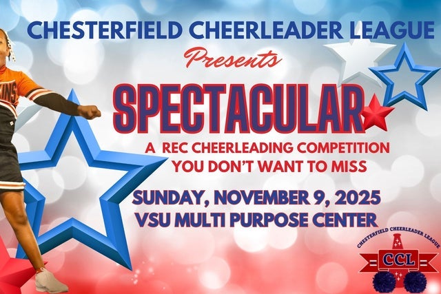Presale codes for chesterfield cheerleader league (ccl) spectacular: members use these when buying pre-sale tickets