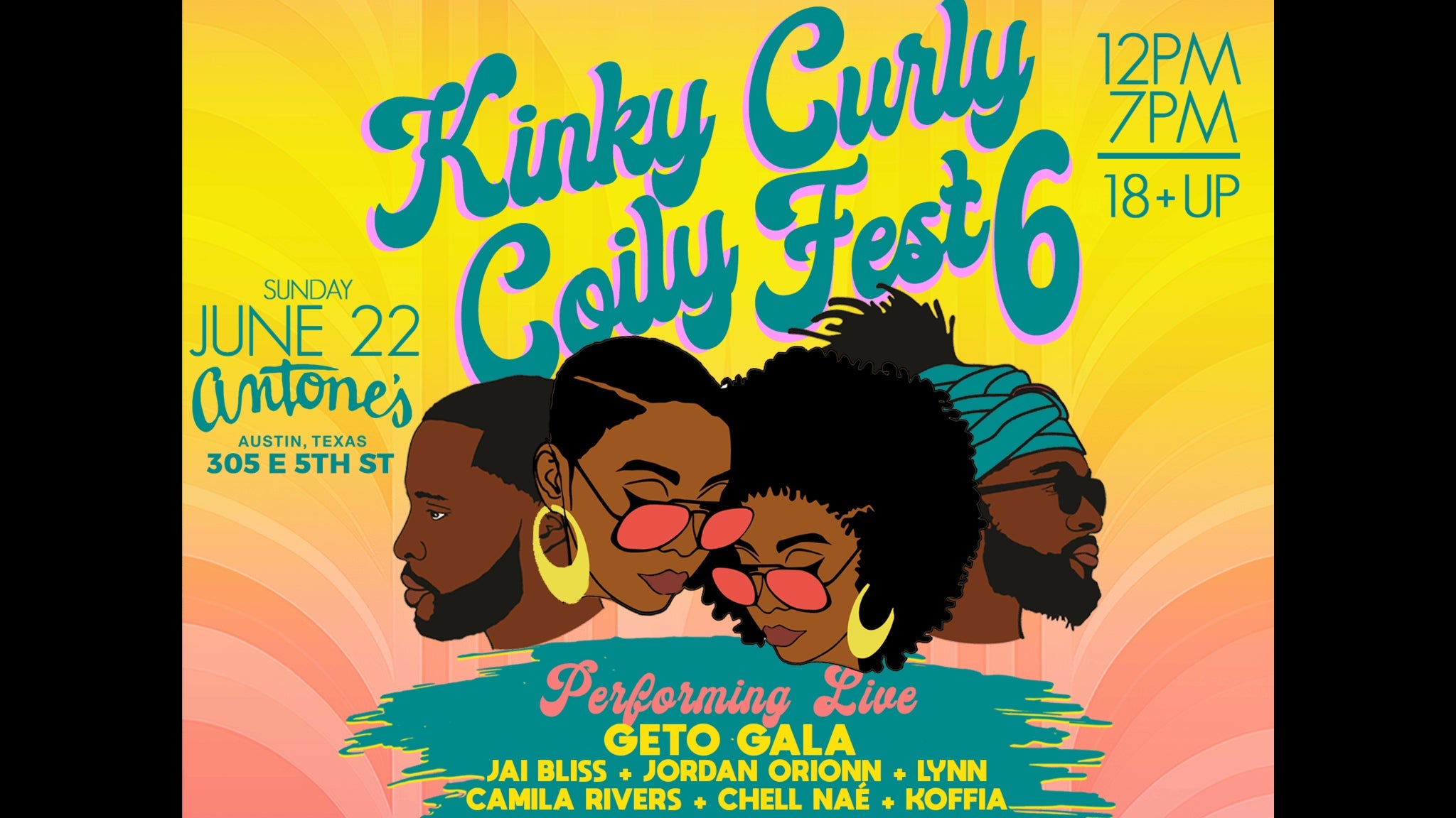 Kinky Curly Coily Festival 6 presales in Austin