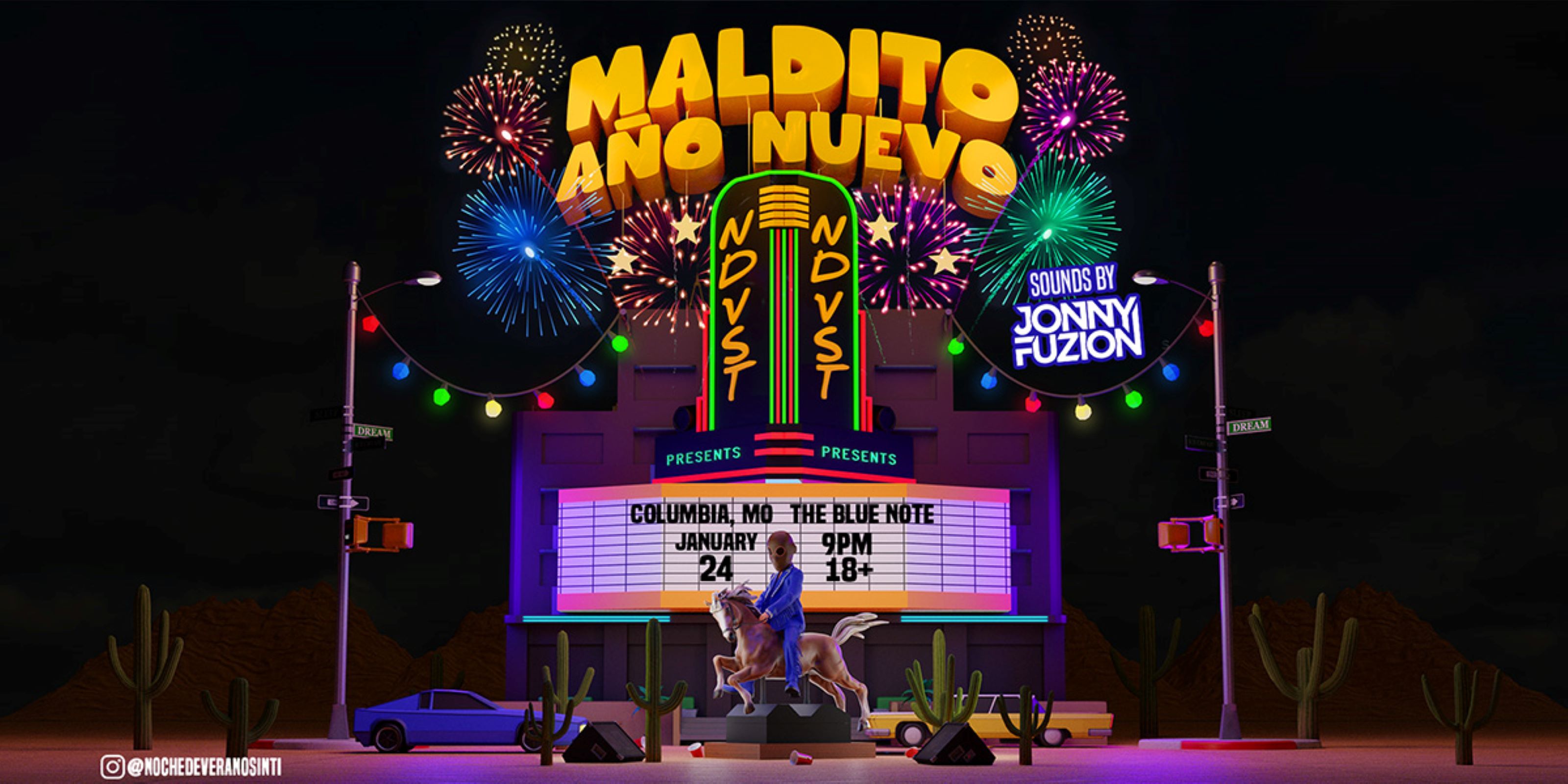 N.D.V.S.T. Presents Maldito Año Nuevo: Con Puro Perreo at The Blue Note – Columbia, MO