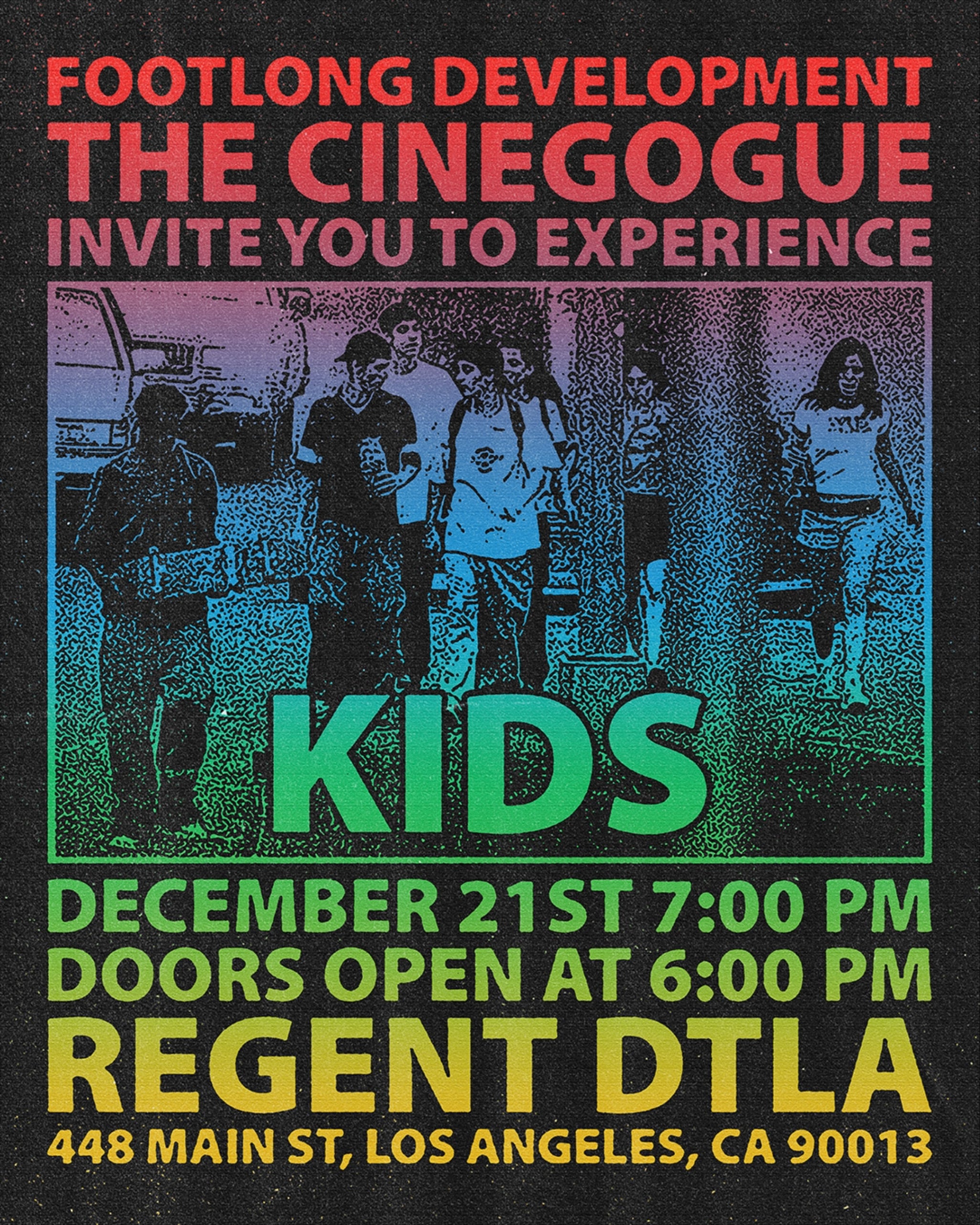The Cinegogue presents 30th Anniversary Screening of “KIDS” at The Regent Theater – Los Angeles, CA