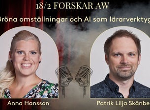 Ett smörrebröd en dryck och två forskare
