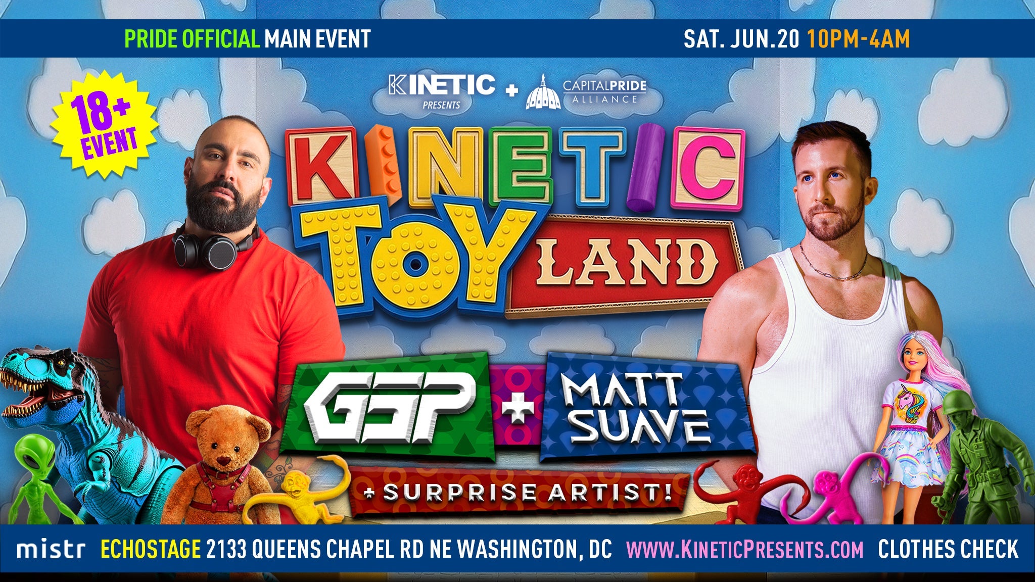 KINETIC: Toyland with DJs GSP & Matt Suave